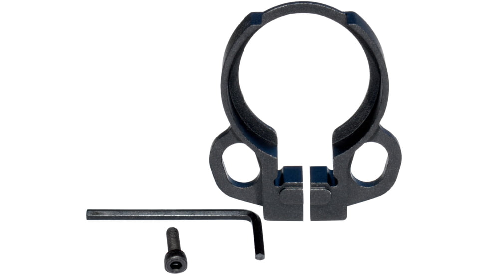 Kexuan Aluminum Receiver End Plate w/Dual Sling Clip Type Adapters for .223/5.56/.308 Buffer Tubes, Black, ABTA13