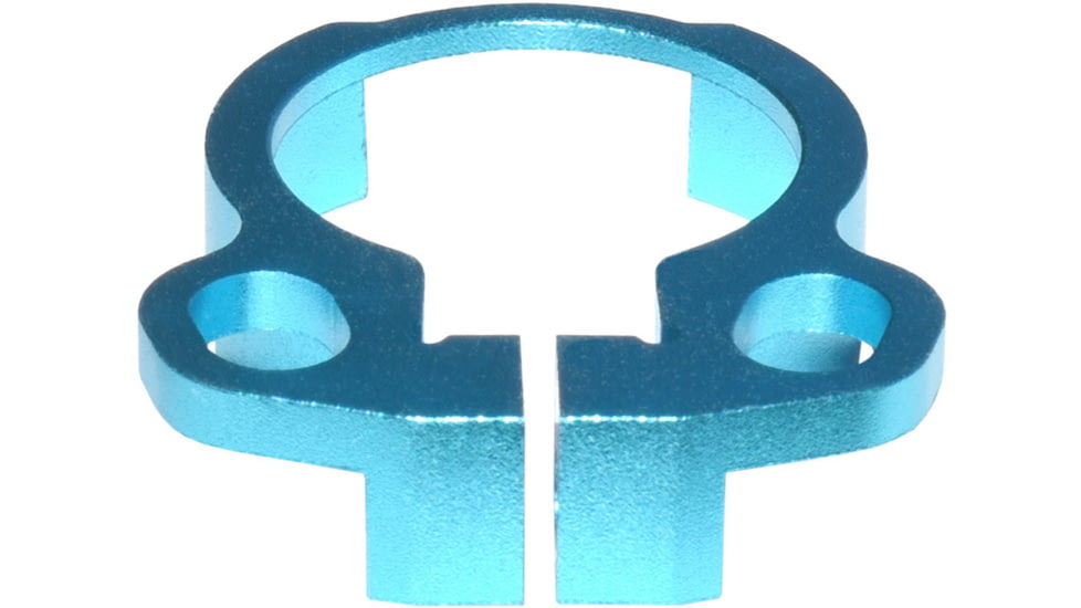 Kexuan Aluminum Receiver End Plate w/Dual Sling Clip Type Adapters for .223/5.56/.308 Buffer Tubes, Blue, ABTA13-BL