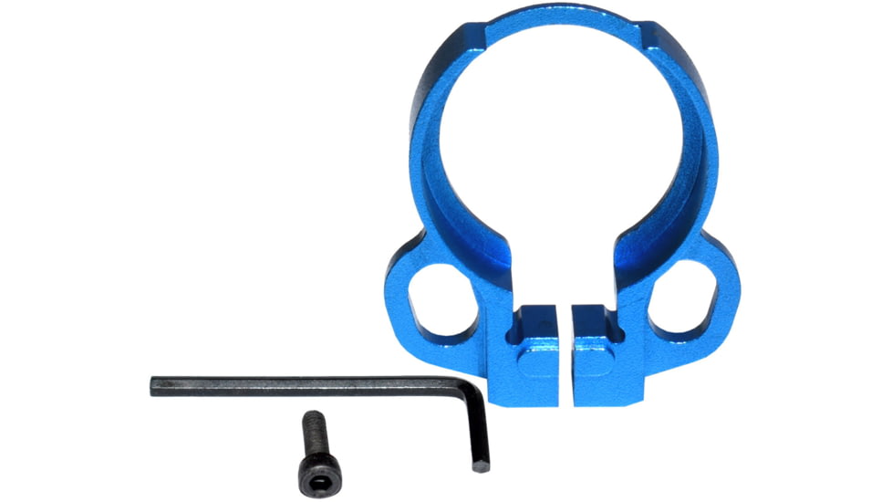 Kexuan Aluminum Receiver End Plate w/Dual Sling Clip Type Adapters for .223/5.56/.308 Buffer Tubes, Dark Blue, ABTA13-DBL