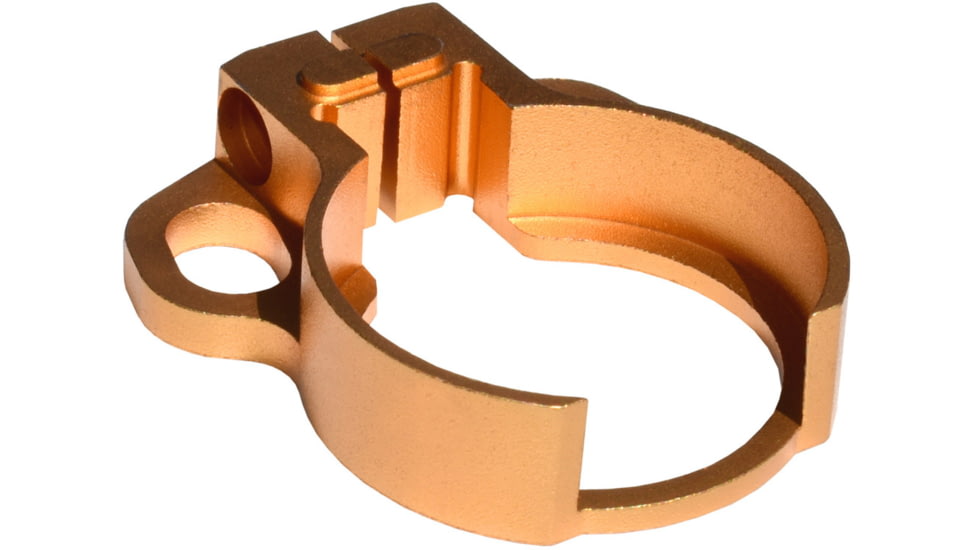 Kexuan Aluminum Receiver End Plate w/Dual Sling Clip Type Adapters for .223/5.56/.308 Buffer Tubes, Golden Orange, ABTA13-GD
