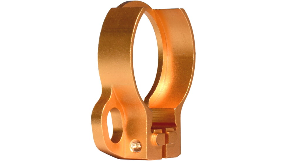 Kexuan Aluminum Receiver End Plate w/Dual Sling Clip Type Adapters for .223/5.56/.308 Buffer Tubes, Golden Orange, ABTA13-GD