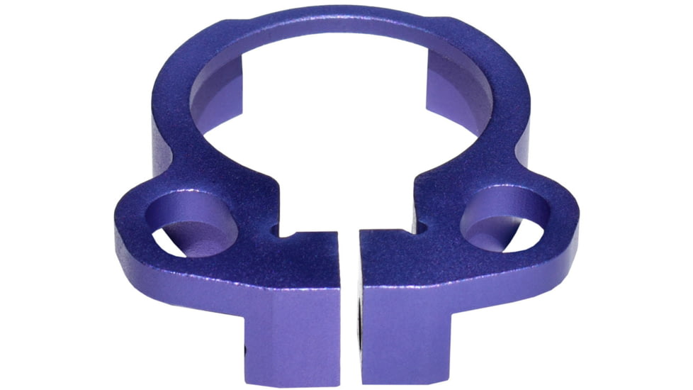 Kexuan Aluminum Receiver End Plate w/Dual Sling Clip Type Adapters for .223/5.56/.308 Buffer Tubes, Purple, ABTA13-PUR
