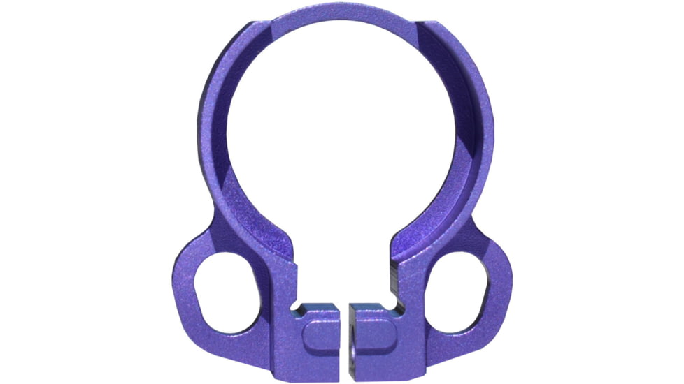 Kexuan Aluminum Receiver End Plate w/Dual Sling Clip Type Adapters for .223/5.56/.308 Buffer Tubes, Purple, ABTA13-PUR