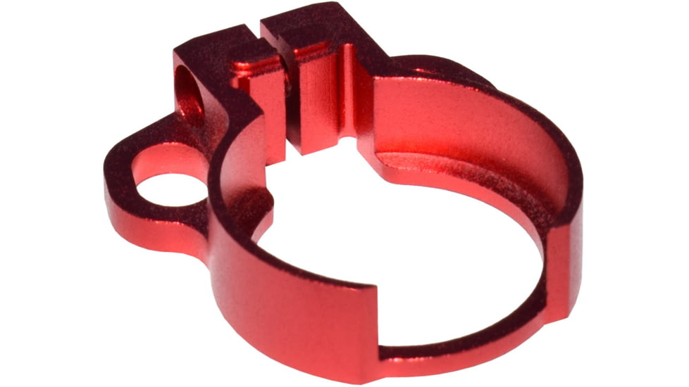 Kexuan Aluminum Receiver End Plate w/Dual Sling Clip Type Adapters for .223/5.56/.308 Buffer Tubes, Red, ABTA13-R