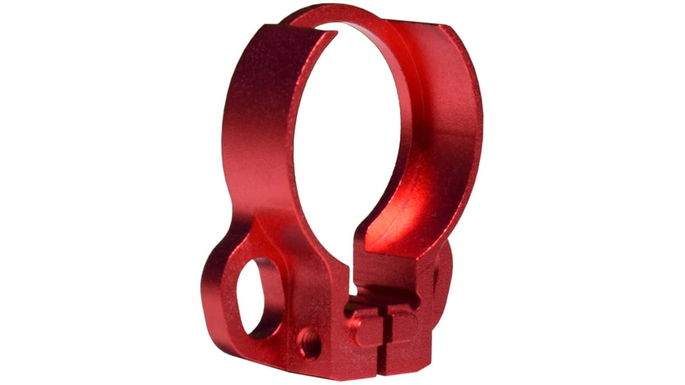 Kexuan Aluminum Receiver End Plate w/Dual Sling Clip Type Adapters for .223/5.56/.308 Buffer Tubes, Red, ABTA13-R