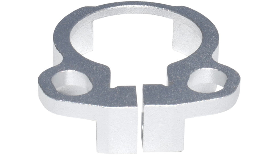 Kexuan Aluminum Receiver End Plate w/Dual Sling Clip Type Adapters for .223/5.56/.308 Buffer Tubes, Silver, ABTA13-S