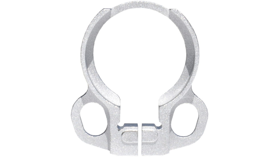 Kexuan Aluminum Receiver End Plate w/Dual Sling Clip Type Adapters for .223/5.56/.308 Buffer Tubes, Silver, ABTA13-S