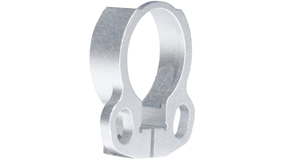 Kexuan Aluminum Receiver End Plate w/Dual Sling Clip Type Adapters for .223/5.56/.308 Buffer Tubes, Silver, ABTA13-S