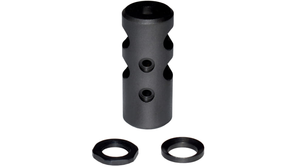Kexuan .308 Short Muzzle Brake, 5/8x24, Black, MZ-01S-02-B
