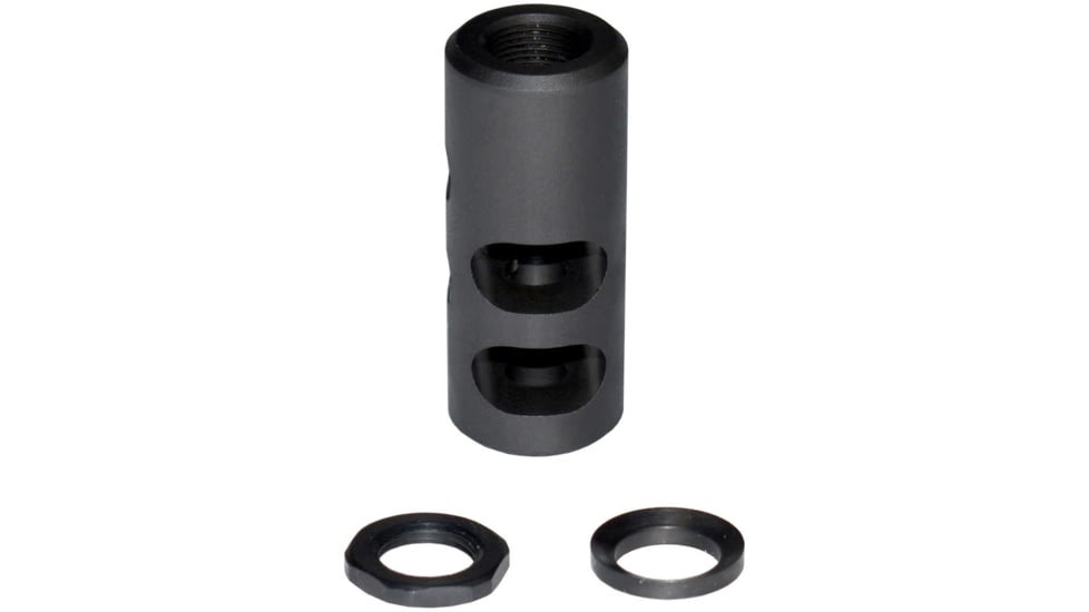 Kexuan .308 Short Muzzle Brake, 5/8x24, Black, MZ-01S-02-B