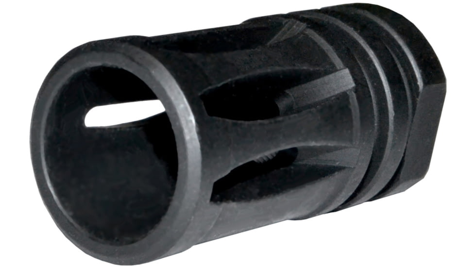 Kexuan 1/2x36 A2 Bird Cage Style Flash Hider, 9mm, Steel, Black, MZ-21-03-B