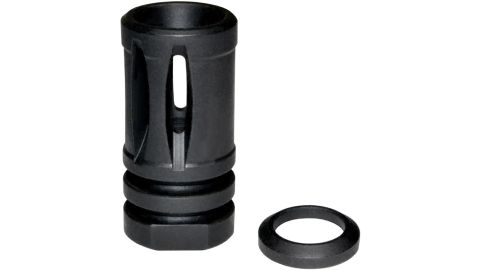 Kexuan 1/2x36 A2 Bird Cage Style Flash Hider, 9mm, Steel, Black, MZ-21-03-B