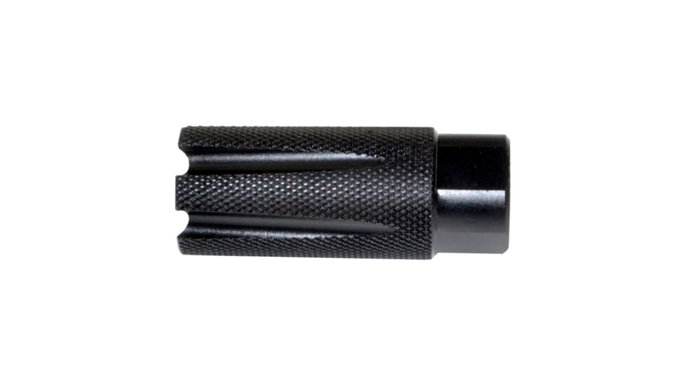 Kexuan Competition Grade Muzzle Brake Recoil Compensator for AR-10 LR 308, 5/8inx24 thread, Steel with Black Knurled Phosphate finish, MZ-08-02-B