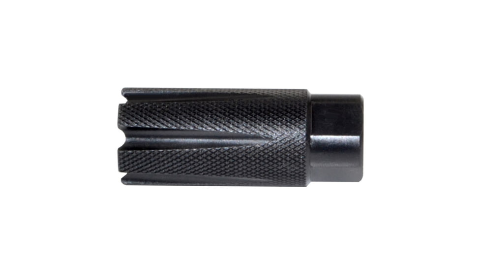 Kexuan Competition Grade Muzzle Brake Recoil Compensator for AR-15 .223/5.56 NATO, 1/2inx28 thread, Steel with Black Knurled Phosphate finish, MZ-08-01-B