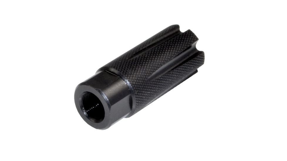 Kexuan Competition Grade Muzzle Brake Recoil Compensator for AR-15 .223/5.56 NATO, 1/2inx28 thread, Steel with Black Knurled Phosphate finish, MZ-08-01-B