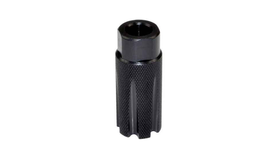 Kexuan Competition Grade Muzzle Brake Recoil Compensator for AR-15 .223/5.56 NATO, 1/2inx28 thread, Steel with Black Knurled Phosphate finish, MZ-08-01-B