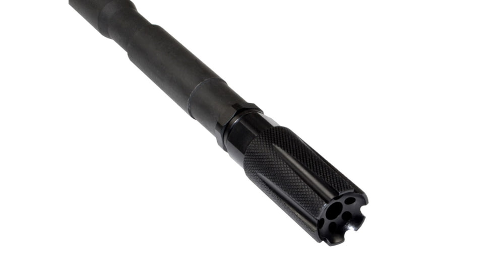 Kexuan Competition Grade Muzzle Brake Recoil Compensator for AR-15 .223/5.56 NATO, 1/2inx28 thread, Steel with Black Knurled Phosphate finish, MZ-08-01-B