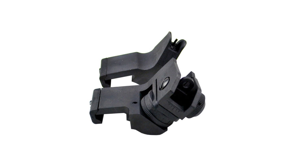 Kexuan Front &amp; Rear 45 Degree Offset Backup Polymer Sights, Black, MAFRS02