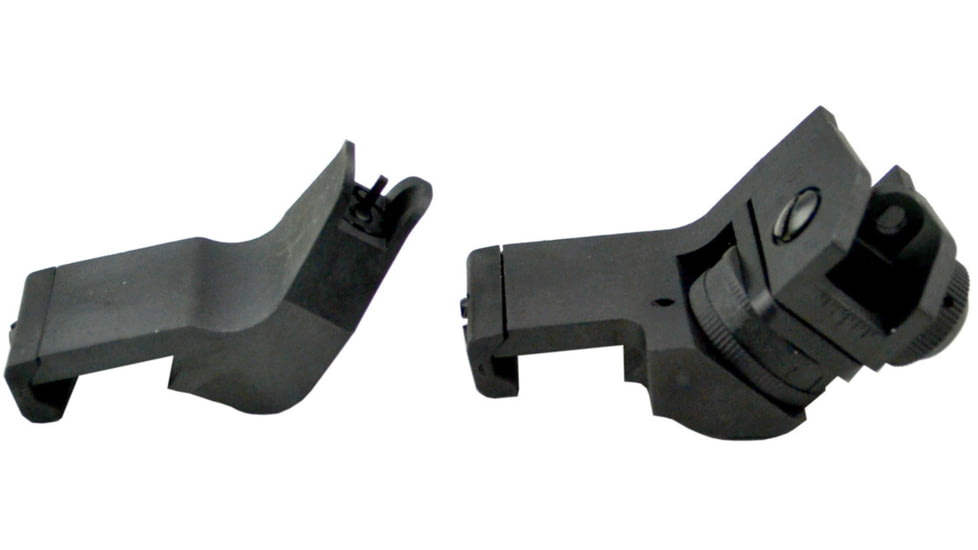 Kexuan Front &amp; Rear 45 Degree Offset Backup Polymer Sights, Black, MAFRS02