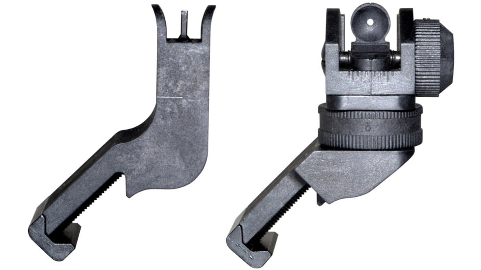 Kexuan Front &amp; Rear 45 Degree Offset Backup Polymer Sights, Black, MAFRS02