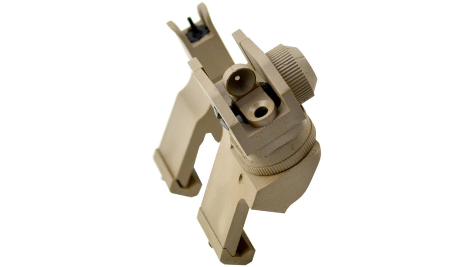 Kexuan Front &amp; Rear 45 Degree Offset Backup Polymer Sights, Tan, MAFRS02-T