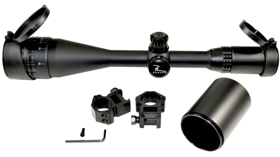 Kexuan Kexuan 4-16X50 AOL Rilfe Scope w/Front AO, Wire Reticle, Black, KX 4-16X50AOL