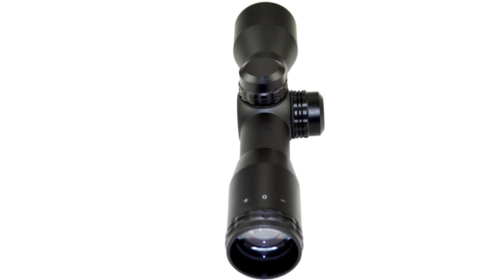 Kexuan Kexuan 4X32 Compact Scope w/Picatinny Scope Rings, 1 in Tube, Mil-Dot Reticle, Black, KX4X32M-PT