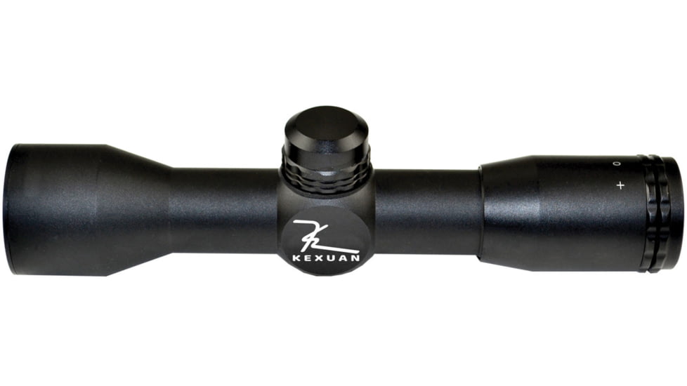 Kexuan Kexuan 4X32 Compact Scope w/Picatinny Scope Rings, 1 in Tube, Mil-Dot Reticle, Black, KX4X32M-PT