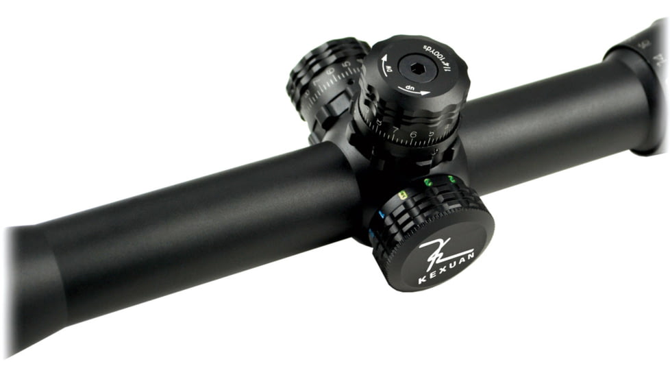 Kexuan Kexuan 6-24X50 AOL Scope w/Front AO, 1 in Tube, RGB Mil-Dot, Black, KX 6-24x50AOL