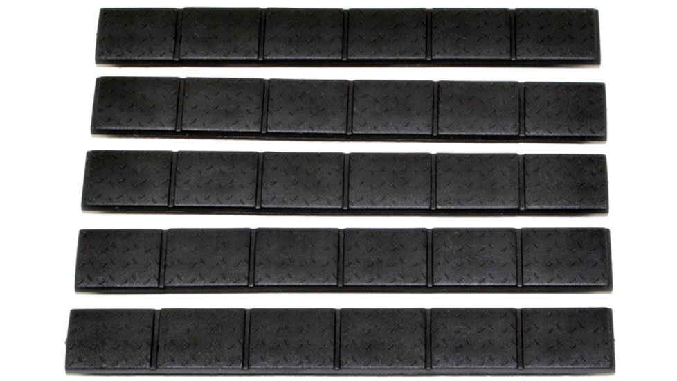 Kexuan KeyMod/M-LOK Rail Covers, 5 Pack, Black, ASURC