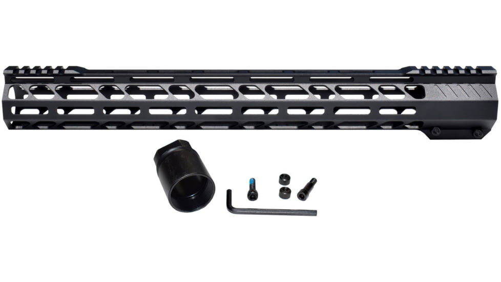 Kexuan M-LOK Free Float Handguard for .308 DPMS High Profile Uppers, 17 in, Black, MM38E17-H