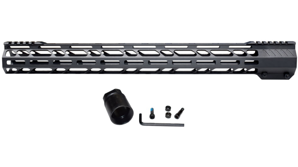 Kexuan M-LOK Free Float Handguard for .308 DPMS High Profile Uppers, 19.5 in, Black, MM38E195-H