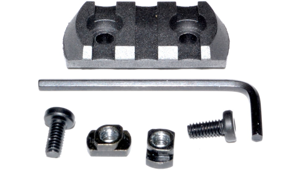 Kexuan M-LOK to Picatinny Adapter Rail, Polymer, 3 slots, Black, RL-PML3