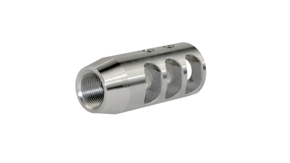 Kexuan Muzzle Brake Recoil Compensator for AR-10 LR 308 5/8inx24 thread, Stainless Steel, MZ-02-02-SS