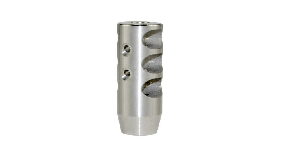 Kexuan Muzzle Brake Recoil Compensator for AR-10 LR 308 5/8inx24 thread, Stainless Steel, MZ-02-02-SS