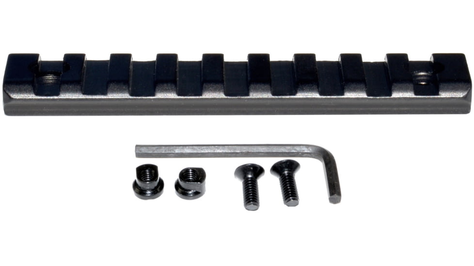 Kexuan Picatinny Rail Section for KeyMod Style Mounts, 9 Slot, Black, RL-KM9