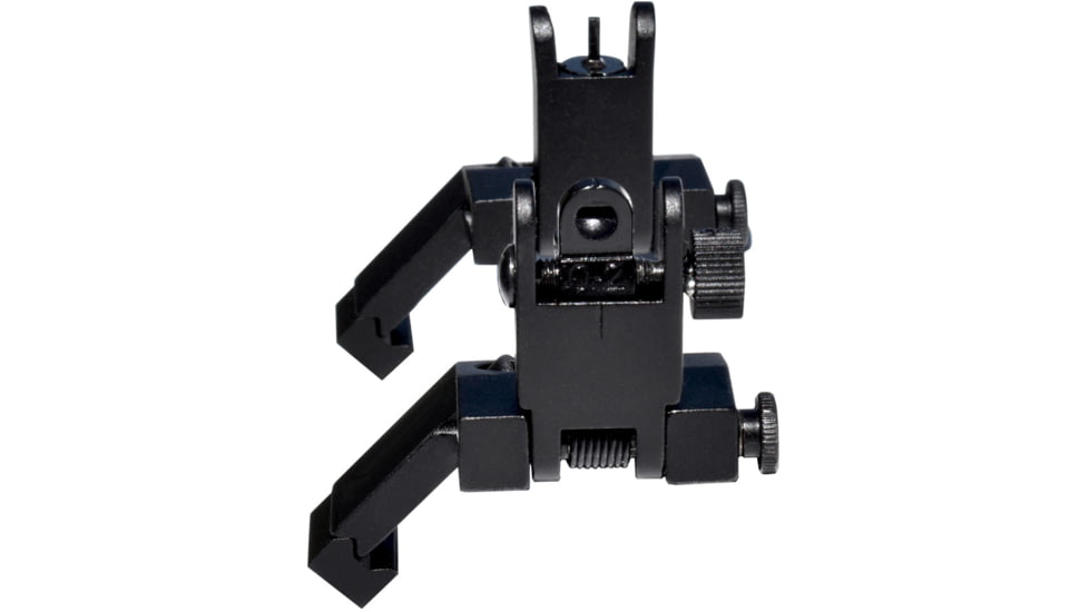 Kexuan Rapid Transition 45 degree Offset Flip-Up Sights, Aluminum Front &amp; Rear Set, Black, MAFRS04