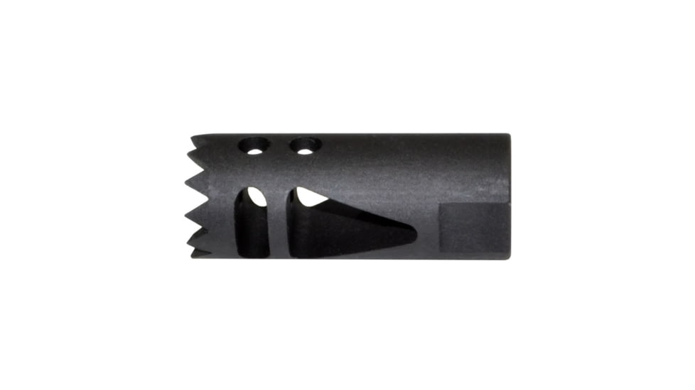 Kexuan Steel Competition Grade Muzzle Brake Recoil Compensator for AR-10 LR 308, 5/8inx24 thread, Gunmetal Black, MZ-09-02-B