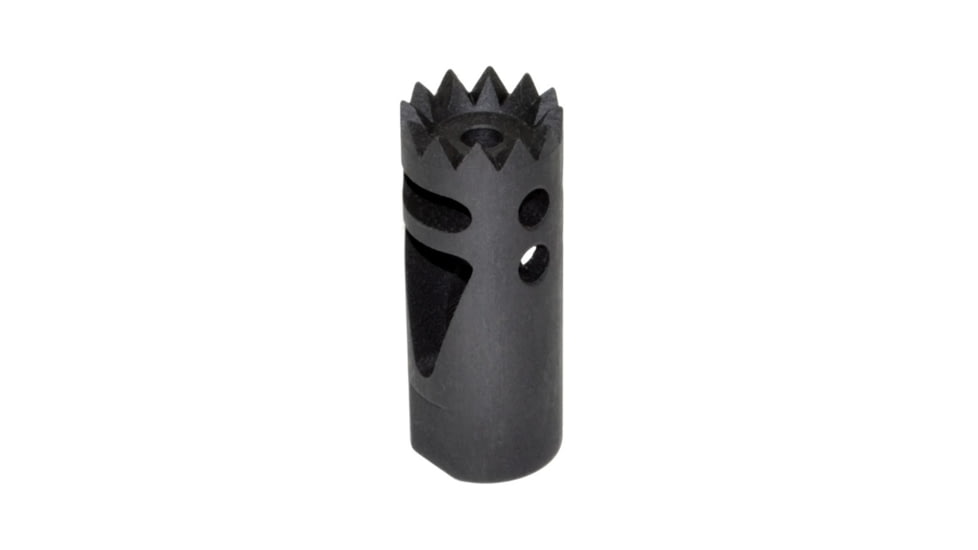 Kexuan Steel Competition Grade Muzzle Brake Recoil Compensator for AR-15 .223, 1/2inx28 thread, Gunmetal Black, MZ-09-01-B