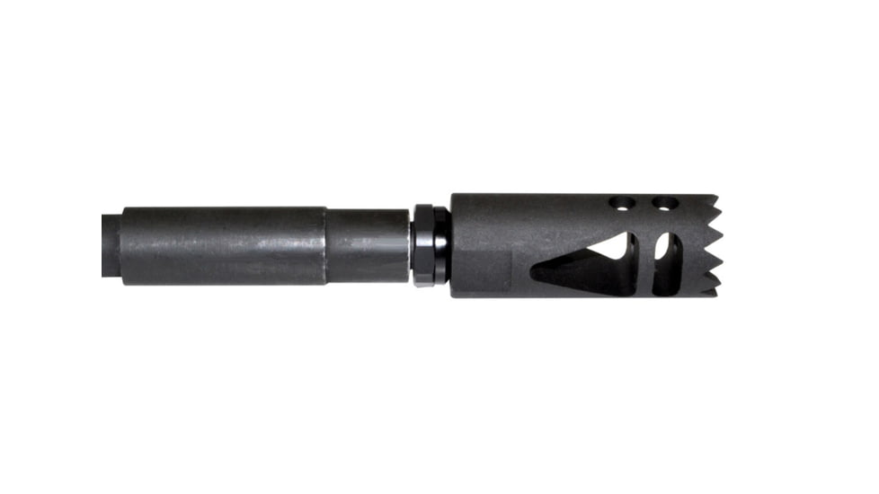 Kexuan Steel Competition Grade Muzzle Brake Recoil Compensator for AR-15 .223, 1/2inx28 thread, Gunmetal Black, MZ-09-01-B