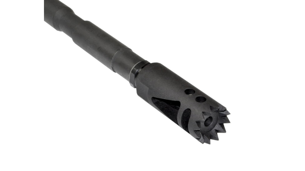 Kexuan Steel Competition Grade Muzzle Brake Recoil Compensator for AR-15 .223, 1/2inx28 thread, Gunmetal Black, MZ-09-01-B