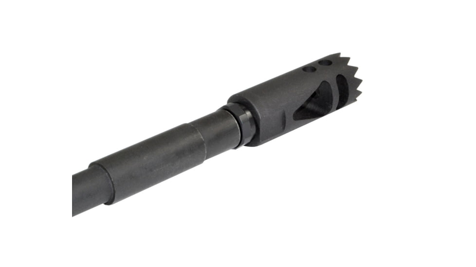 Kexuan Steel Competition Grade Muzzle Brake Recoil Compensator for AR-15 .223, 1/2inx28 thread, Gunmetal Black, MZ-09-01-B