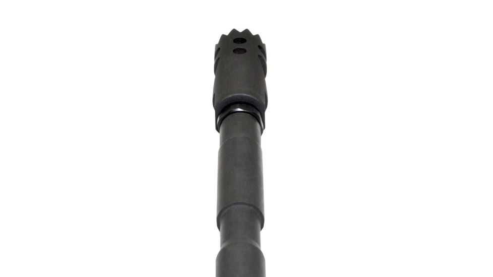Kexuan Steel Competition Grade Muzzle Brake Recoil Compensator for AR-15 .223, 1/2inx28 thread, Gunmetal Black, MZ-09-01-B