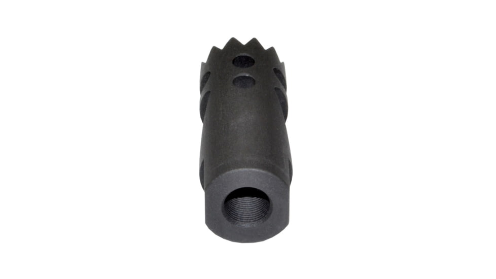 Kexuan Steel Competition Grade Muzzle Brake Recoil Compensator for AR-15 .223, 1/2inx28 thread, Gunmetal Black, MZ-09-01-B