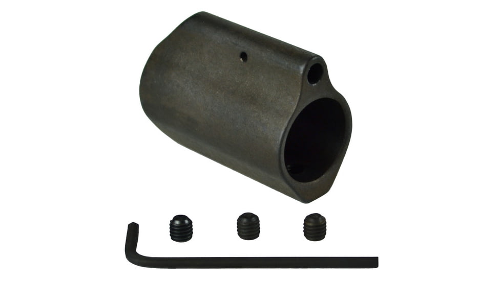 Kexuan Steel Long Style AR-15 Low Profile Gas Block, .750 in,, Black, MTGB1946