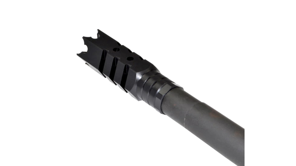 Kexuan Tactical 5/8inx24 Competition Grade Muzzle Brake for AR-15, Steel with Black Phosphate Finish, MZ-05-02-B