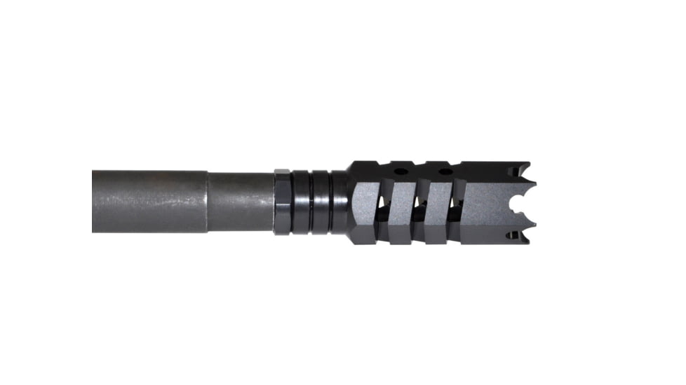Kexuan Tactical 5/8inx24 Competition Grade Muzzle Brake for AR-15, Steel with Black Phosphate Finish, MZ-05-02-B