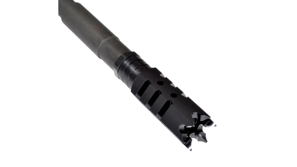 Kexuan Tactical 5/8inx24 Competition Grade Muzzle Brake for AR-15, Steel with Black Phosphate Finish, MZ-05-02-B