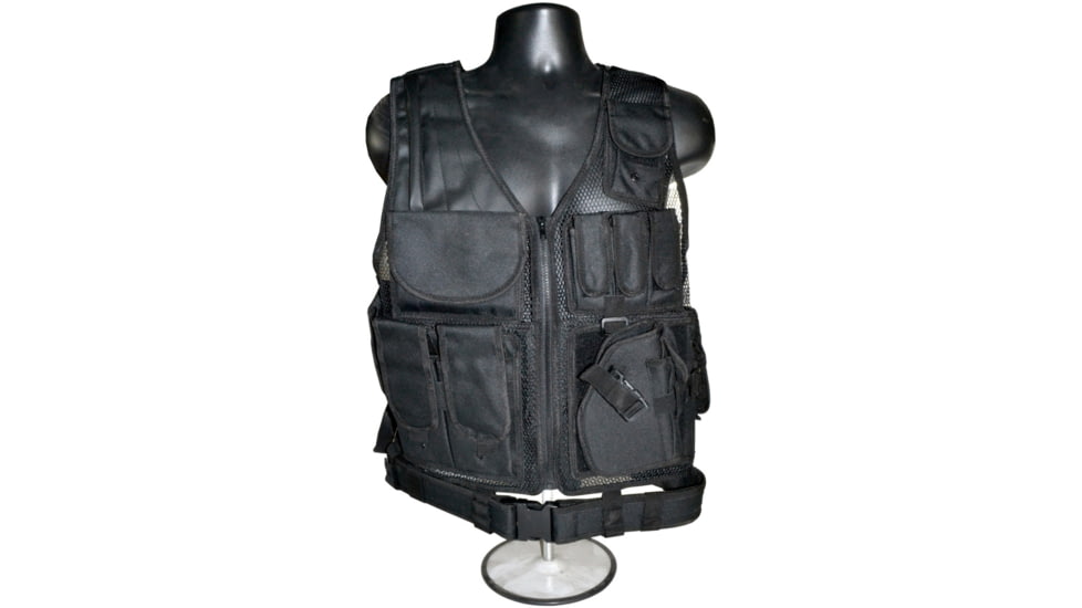 Kexuan Tactical Multi Function Vest, Black, ASVT03