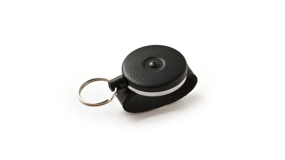 Key-Bak 481B-SDLK Retractable Reel w/ 36in Kevlar Cord, 2.25in Leather Belt Loop,13oz Retraction, Split Ring 0481-716